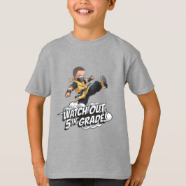Volver a la escuela, camiseta de quinto grado
