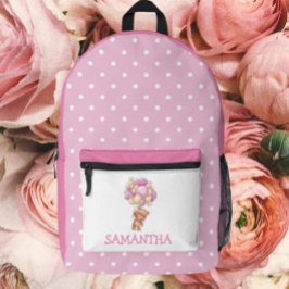 Volver a la escuela Chica Tema del oso Mochila imp