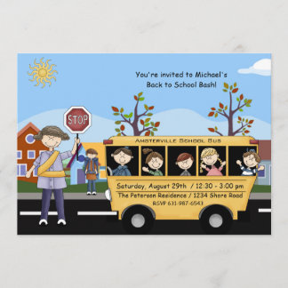 Volver a la escuela - Invitación de fiesta