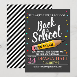 Volver a la escuela Invitación de OPEN HOUSE