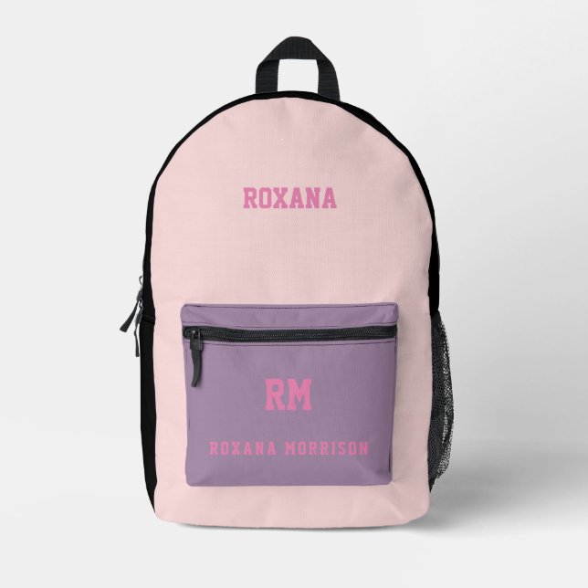 volver a la escuela mochilas chicas modernos niños (Anverso)