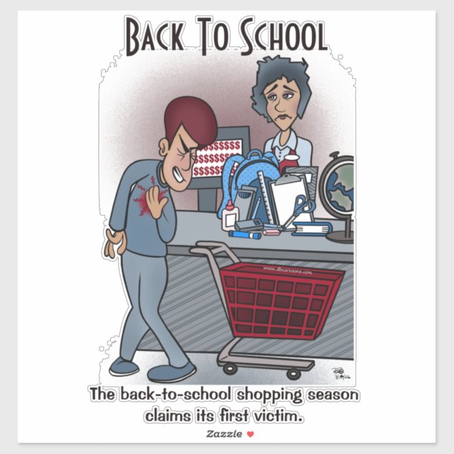 Volver A La Escuela Personalizado Cortar Pegatina  (Hoja)