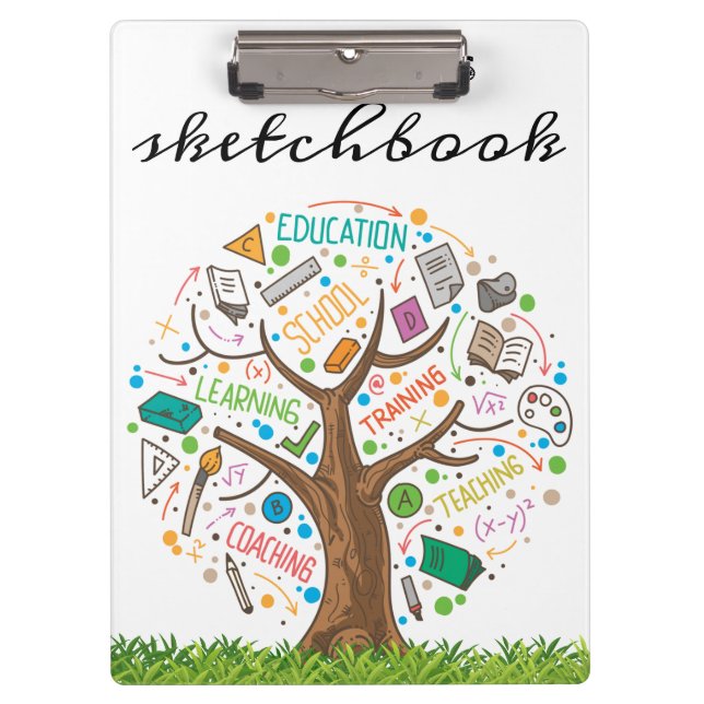 Volver a la escuela | Portapapeles del árbol de ed (Anverso)