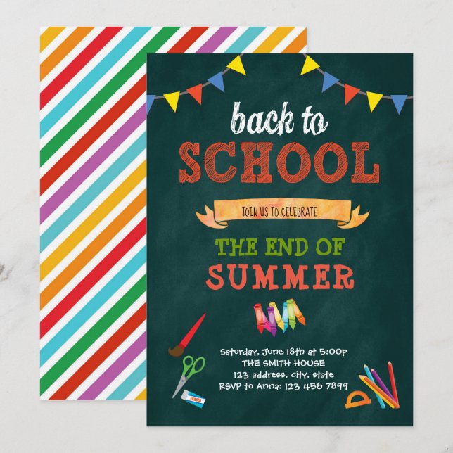 Volver a la invitación a la escuela (Anverso / Reverso)