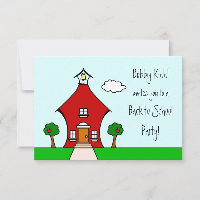 Volver a la invitación del Fiesta escolar (Anverso)