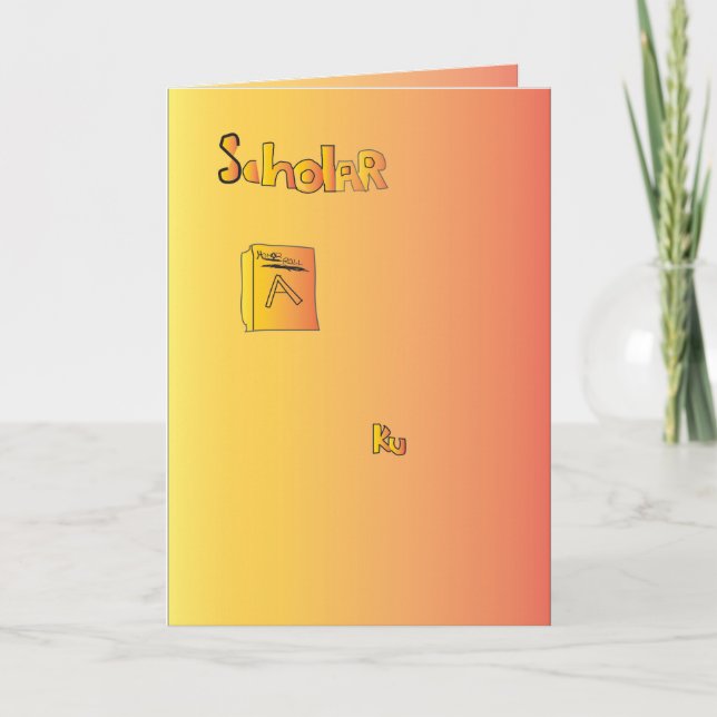 Volver a la tarjeta de felicitación de la escuela (Anverso)
