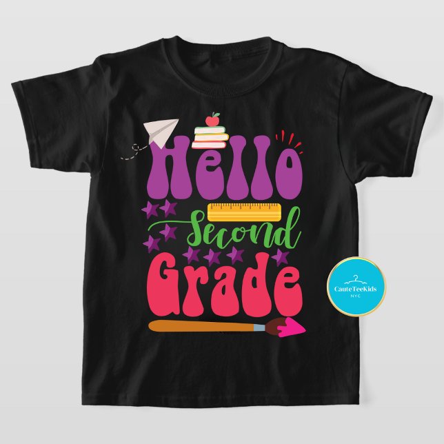 Volver a los tees escolares | Hola camiseta de seg (Subido por el creador)