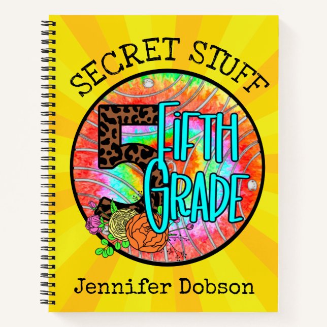 Volver al cuaderno de quinto grado escolar (Anverso)