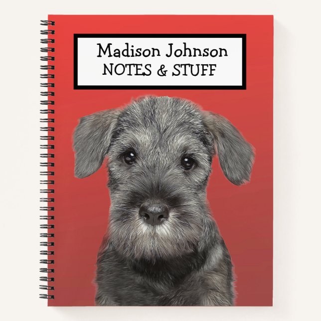 Volver al cuaderno Schnauzer escolar (Anverso)