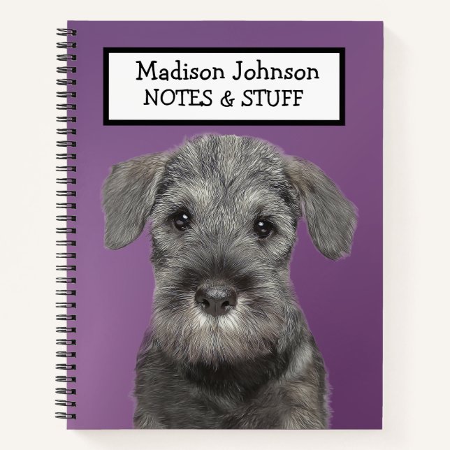 Volver al cuaderno Schnauzer escolar (Anverso)