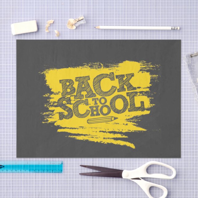 Volver al papel del tejido escolar - Envoltura de  (Artesanía)