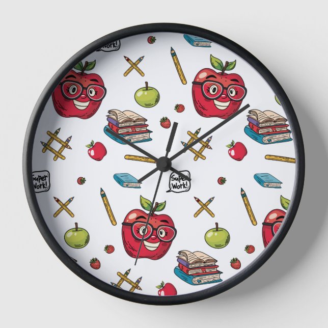 Volver al reloj de pared escolar (Anverso)
