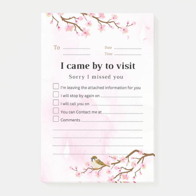 Volver Visita Nota 001 (Anverso)