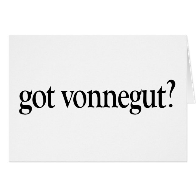 Vonnegut conseguido (Anverso (Horizontal))
