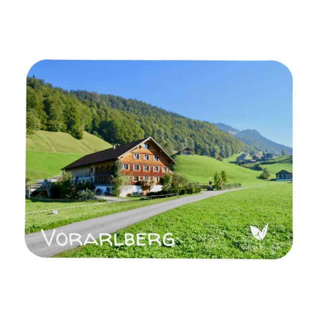 Vorarlberg, Austria - imán de nevera (Horizontal)