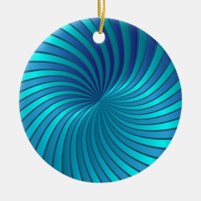Vórtice espiral azul del ornamento (Frente)