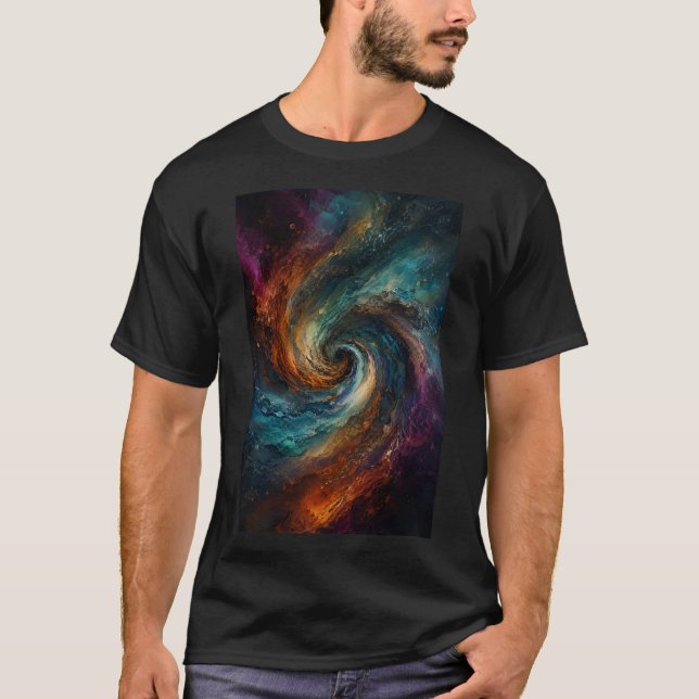 Vórtice Infinito | Camiseta de Flujo Abstracto (Anverso)