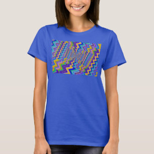 vórtice multicolor en camiseta