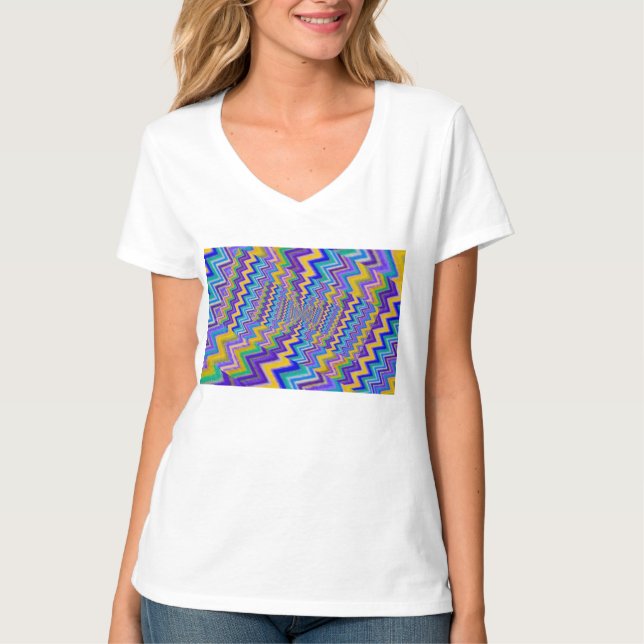 vórtice multicolor en camiseta (Anverso)