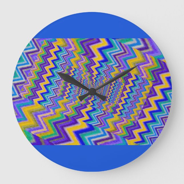 vórtice multicolor en el reloj de pared (grande) (Anverso)