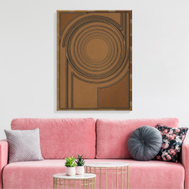 Vórtice Terrestre: Arte Boho Minimalista 3D Modern