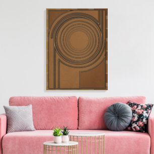 Vórtice Terrestre: Arte Boho Minimalista 3D Modern