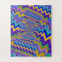 vórtices multicolores en rompecabezas