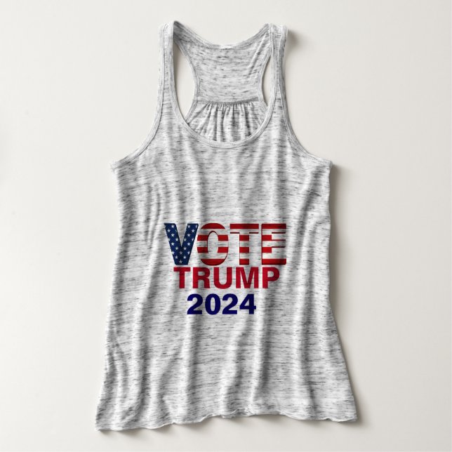 Vota a TRUMP 2024 Plus Size Tops (Diseño del anverso)