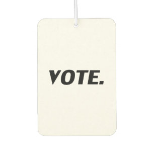"vota" - ambientador negro blanco