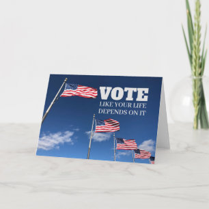 Vota Como Tu Vida Depende De Su Tarjeta De Saludo
