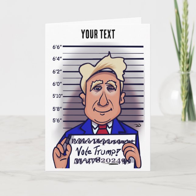 Vota tarjeta de felicitación de Trump (Anverso)