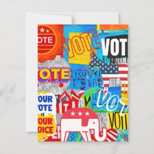 ¡Vota! Tarjetas de nota