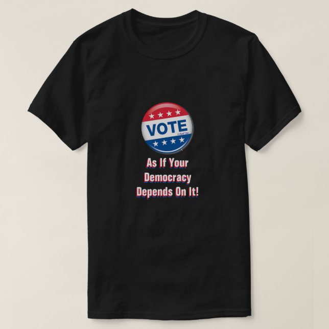 ¡Vota! - Una camiseta de MisterP (Diseño del anverso)