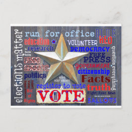 Votación sobre las elecciones | Tarjeta postal Blu