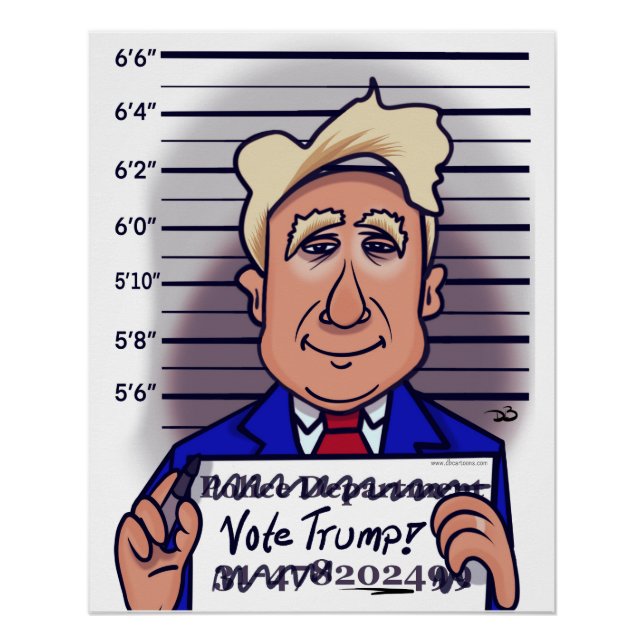 Votar a Trump Poster brillante (Anverso)