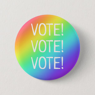 ¡Votar! botón Arcoiris