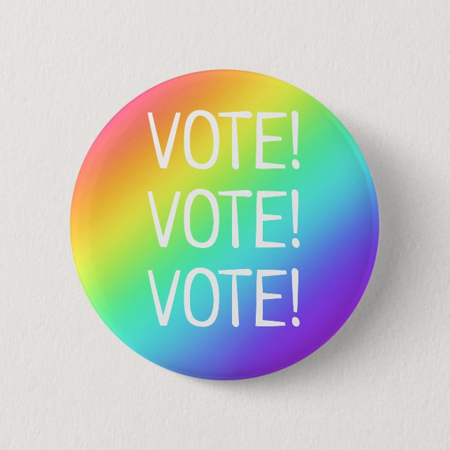 ¡Votar! botón Arcoiris (Anverso)