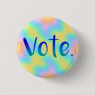 Votar. Botón colorido