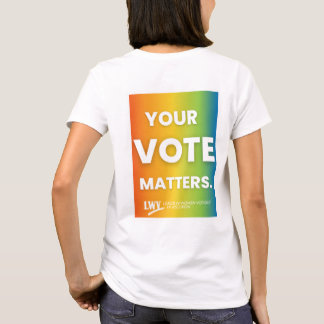 VOTAR Camiseta arco iris