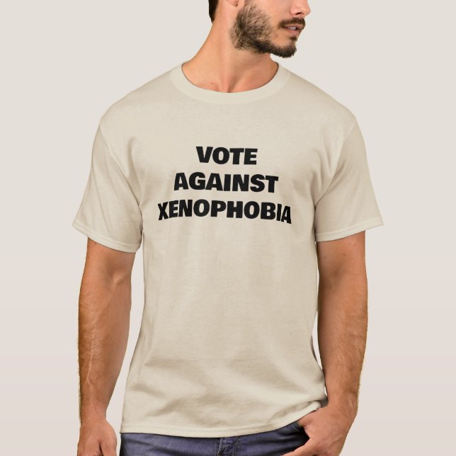 Votar contra la camiseta xenofobia (Anverso)