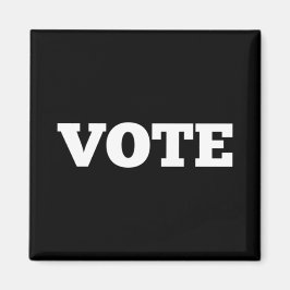 Votar imán con fondo negro