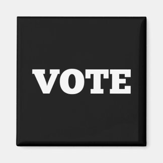 Votar imán con fondo negro