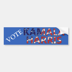 VOTAR Kamala Harris con la pegatina del parachoque