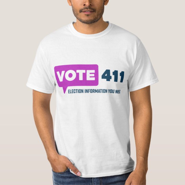 VOTE411 Camiseta estilo masculino (Anverso)