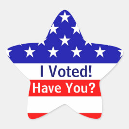 Voté a Pegatinas de Estrella de la Bandera Estadou