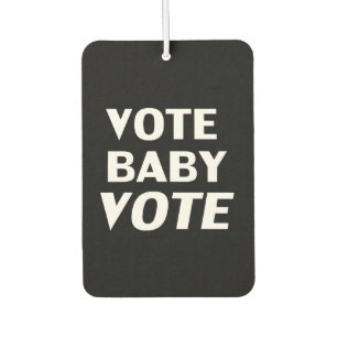 "vote baby vote" blanco negro - ambientador de air