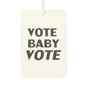 "vote baby vote" blanco negro - ambientador de air