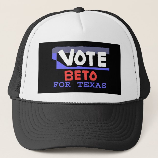 Vote Beto Por El Sombrero De Camionero De Texas (Anverso)