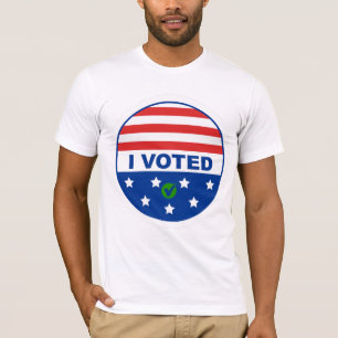 Voté – Camiseta con Pegatina Patriótica de Elecció