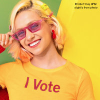 Vote Camiseta - Texto Rojo